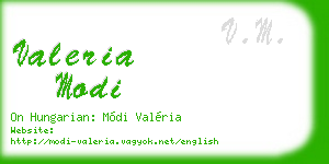 valeria modi business card